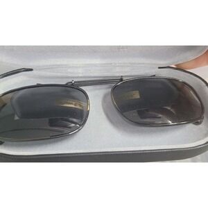 PREMIUM POLARIZED CLIP-ON SUNGLASSES, Polar Eyes, UV Protection, Case, Sunwear